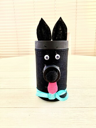 Puppy piggybank!  Happy saving!